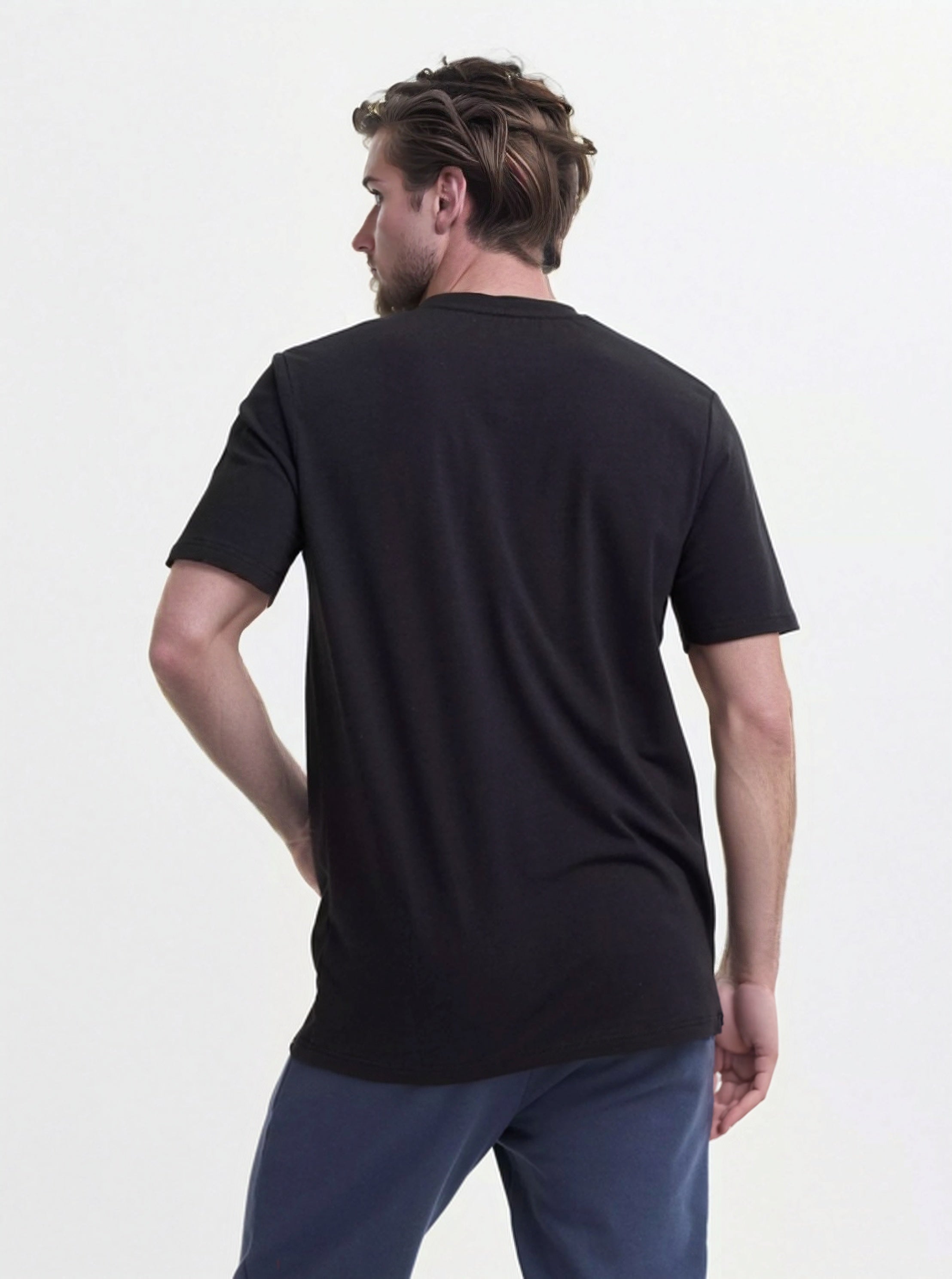 POLERA ESTAMPADA CORTE CURVO