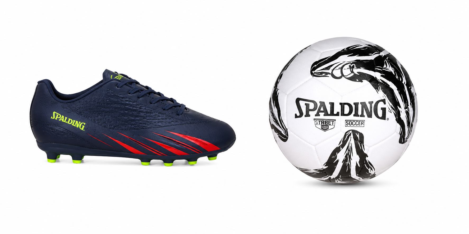 KIT ZAPATILLAS FÚTBOL CORNER + BALÓN FÚTBOL TF100 SPALDING