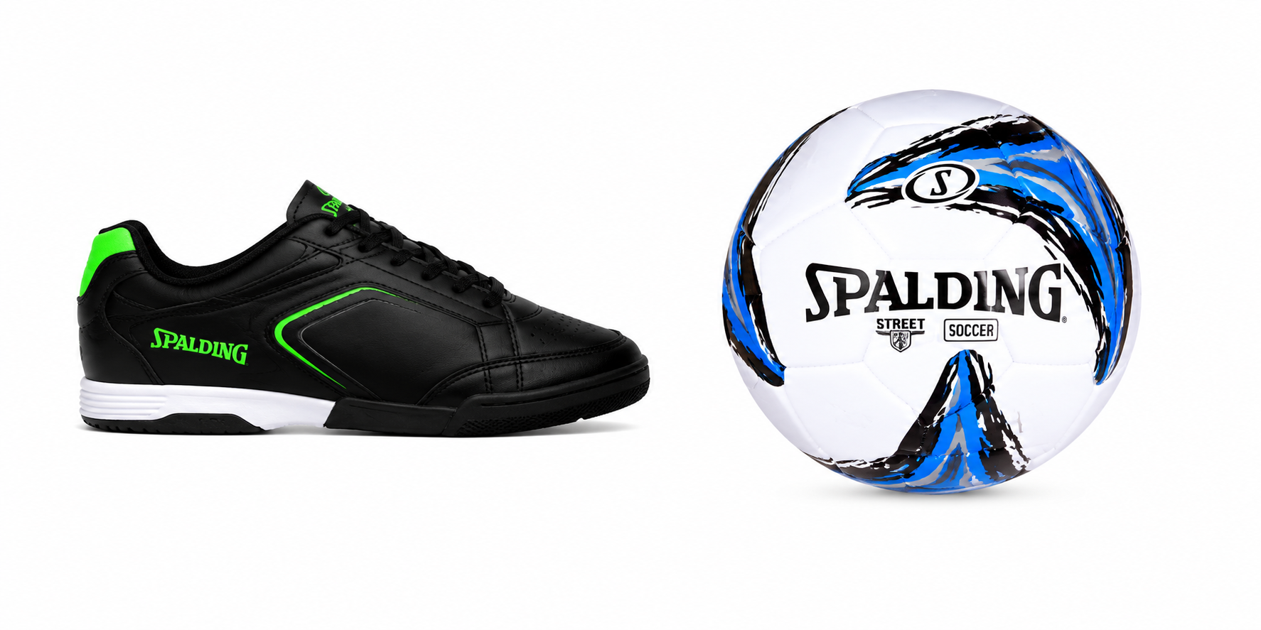 KIT ZAPATILLAS BABY FÚTBOL + BALÓN FÚTBOL TF100 SPALDING