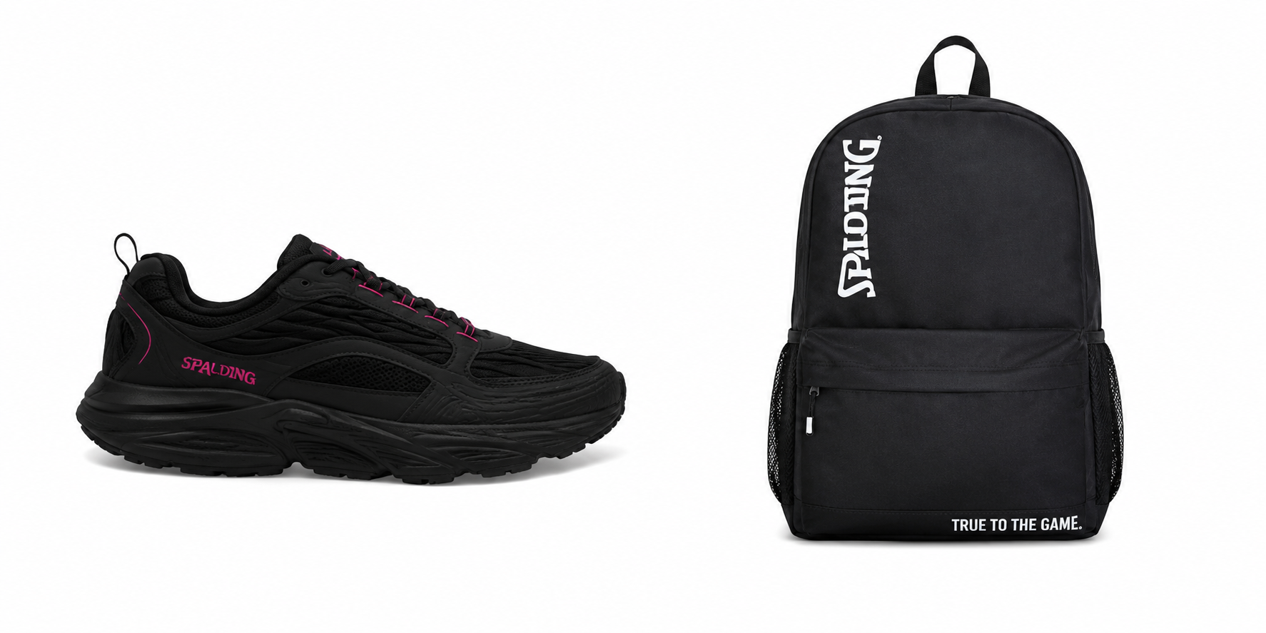 KIT ZAPATILLAS RUNNING SUPERSET + MOCHILA PRISMA NEGRA SPALDING