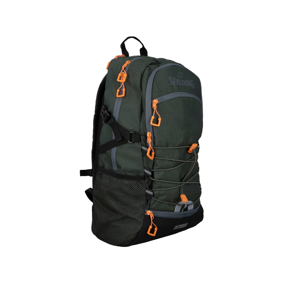 MOCHILA OUTDOOR 4 BOLSILLOS DK GREEN-GRAY-ORG