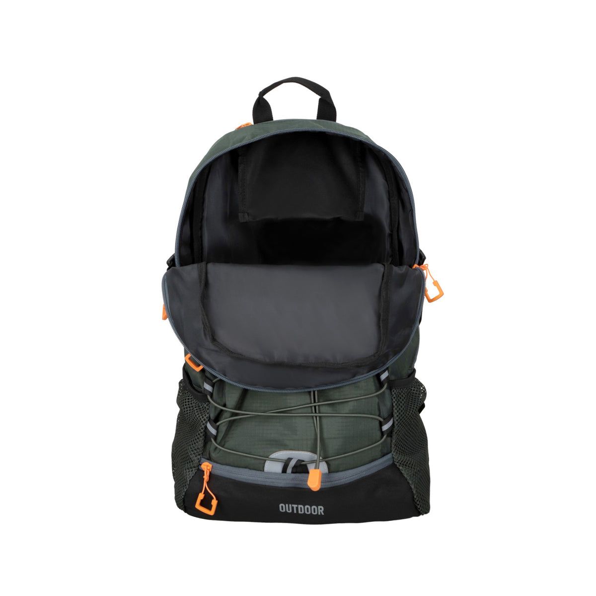 MOCHILA OUTDOOR 4 BOLSILLOS DK GREEN-GRAY-ORG