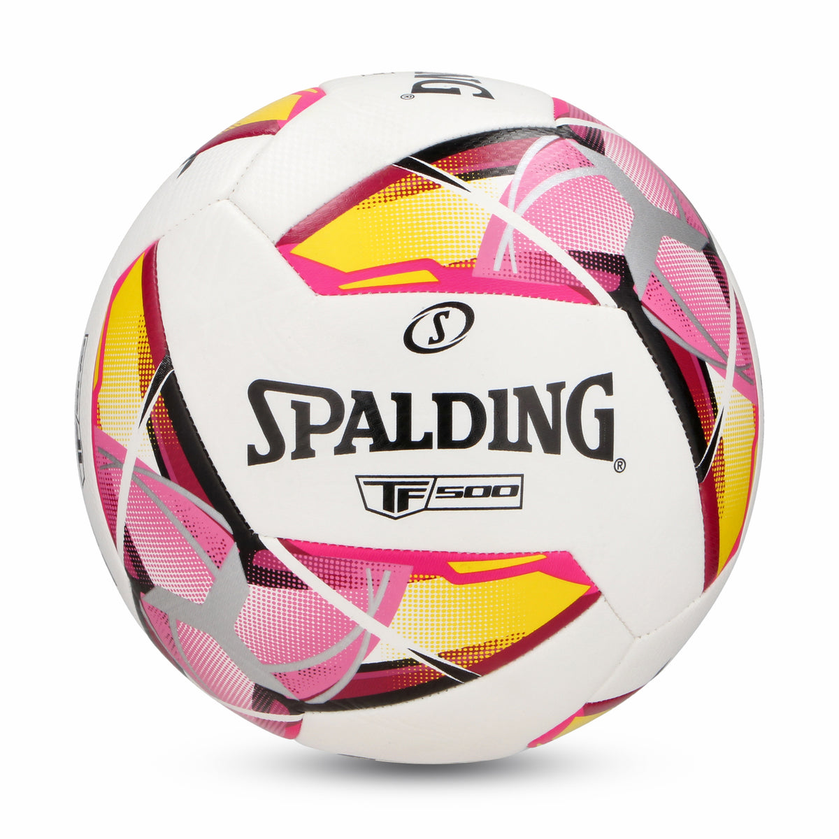 BALON FUTBOL Spalding TF500 BLANCO ROSA SZ5