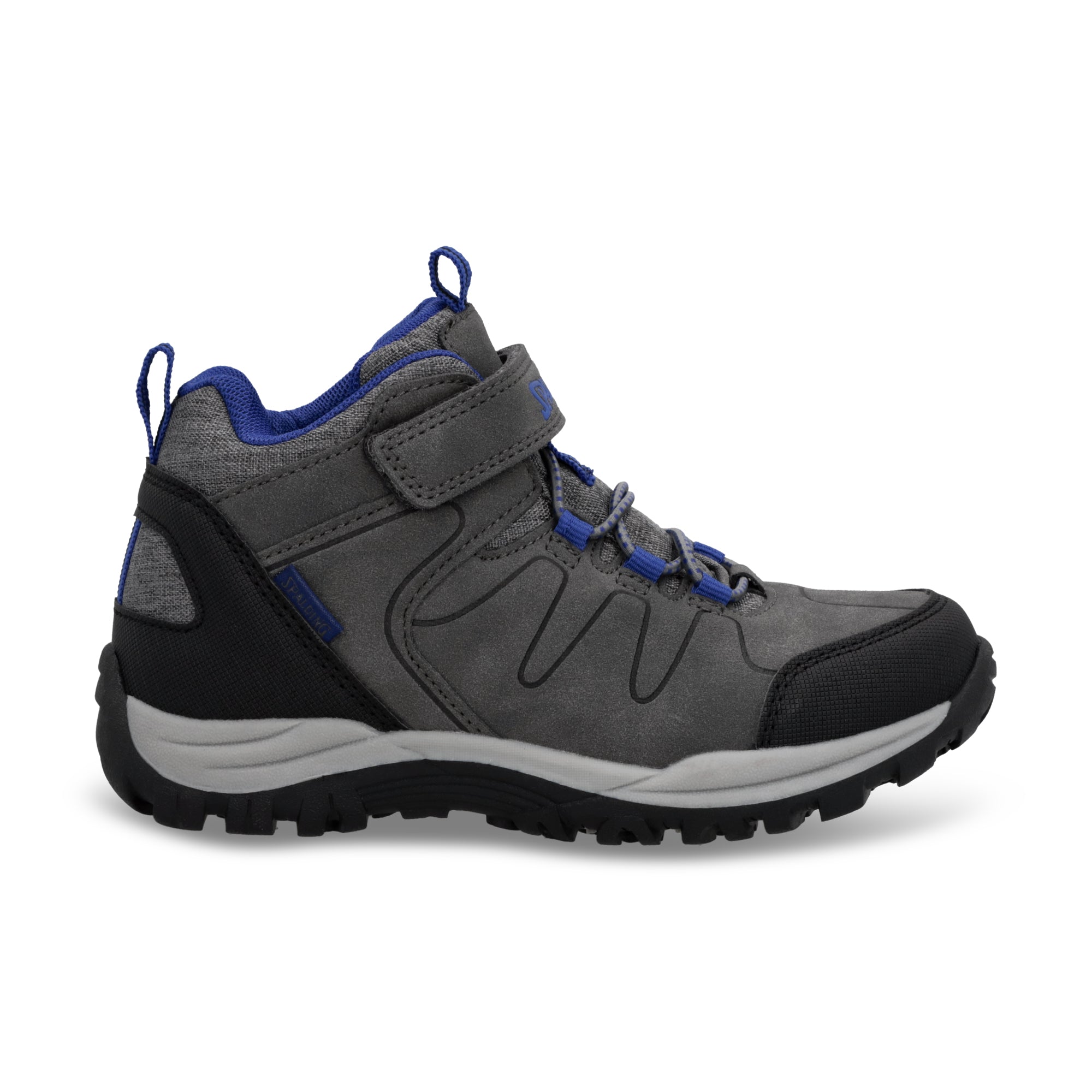 ZAPATOS OUTDOOR AKON KIDS GRIS - AZUL