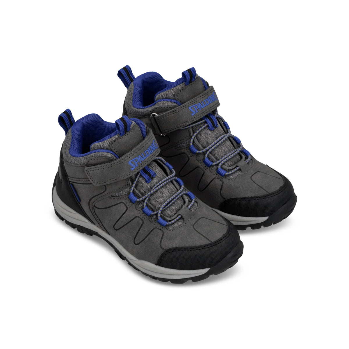 ZAPATOS OUTDOOR AKON KIDS GRIS - AZUL