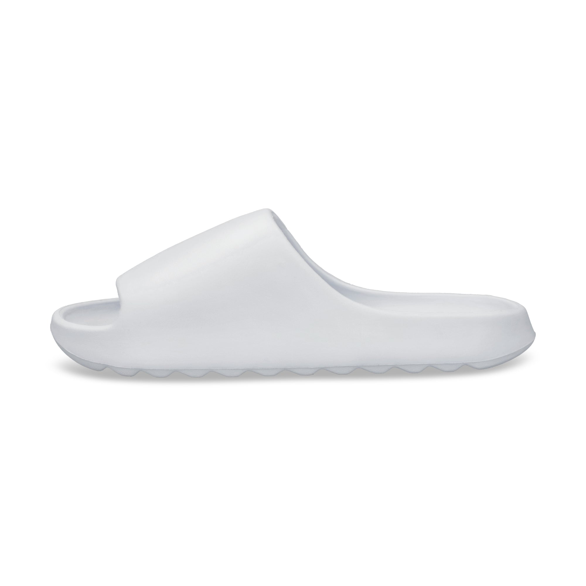 SANDALIAS SLIDE NUBE JUNIOR WHITE BLACK