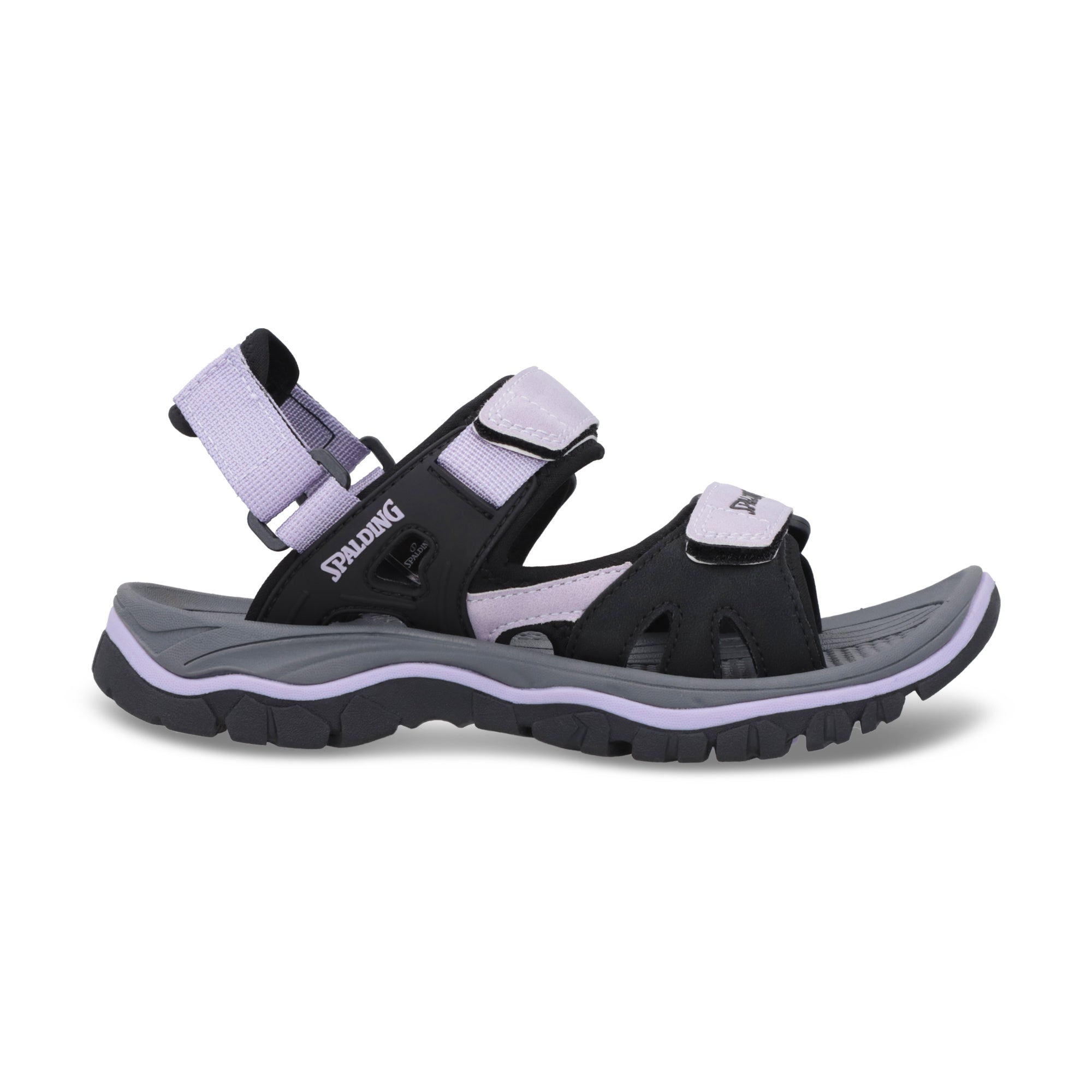 SANDALIA OUTDOOR JUNIOR BLACK GREY LILAC