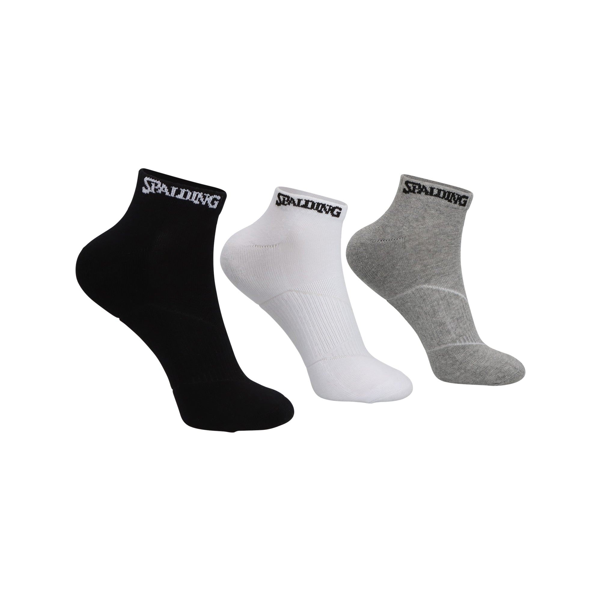 TRIPACK CALCETINES CORTO 35-39 SPALDING BL-NE-GR