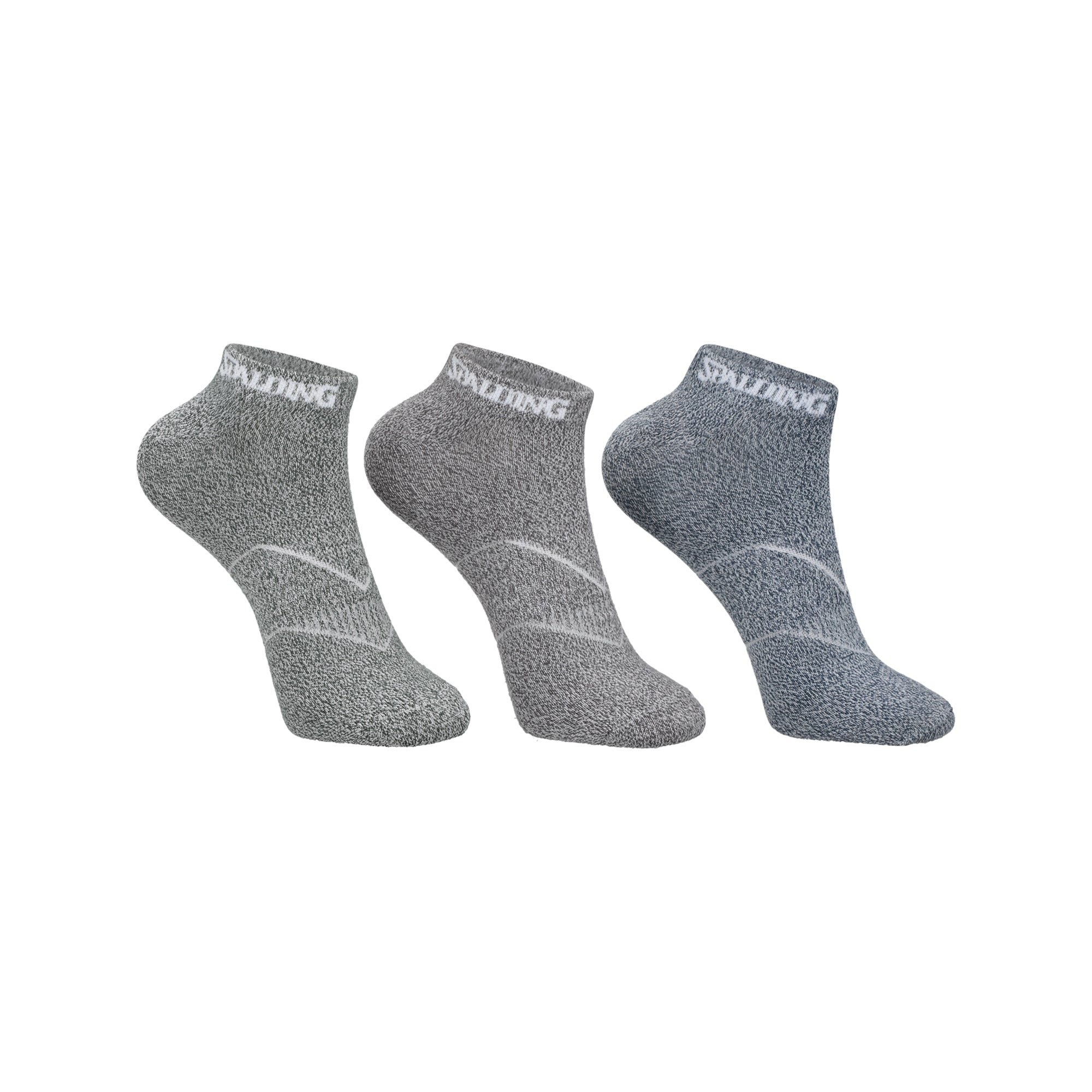 CALCETINES TRIPACK SPALDING CORTOS MIXED 40-44 V-N-G A