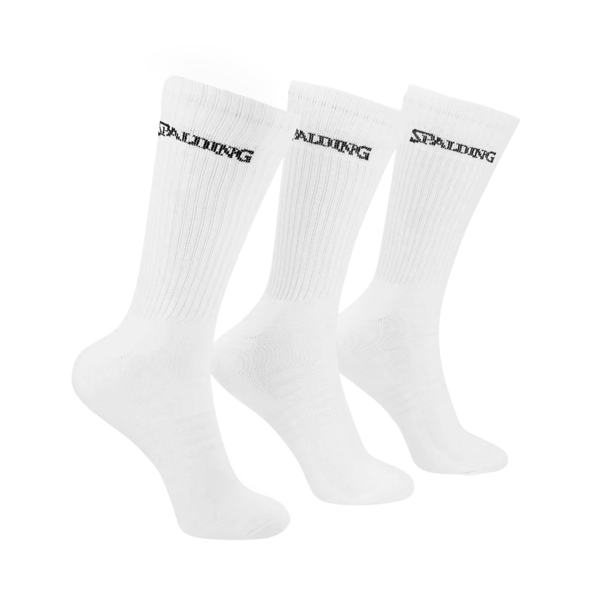 TRIPACK CALCETINES LARGOS 40-45 SPALDING BLANCOS