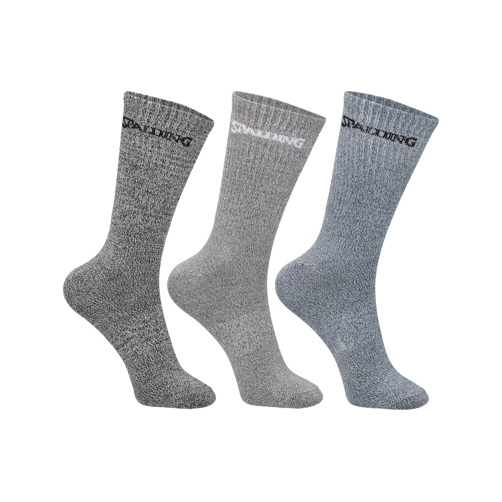 CALCETINES TRIPACK SPALDING MEDIOS MIXED 35-39 NGAN