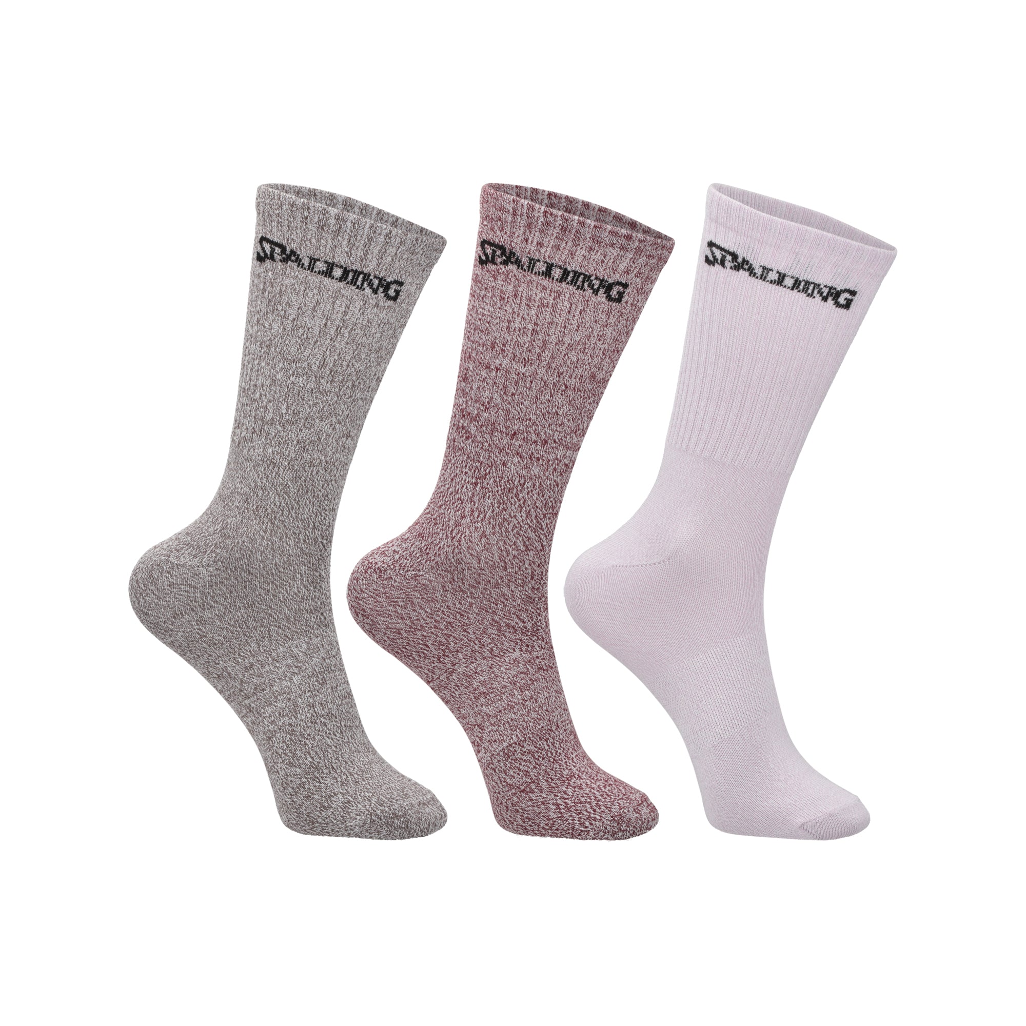 CALCETINES TRIPACK SPALDING MEDIOS MIXED 28-34 PRBD