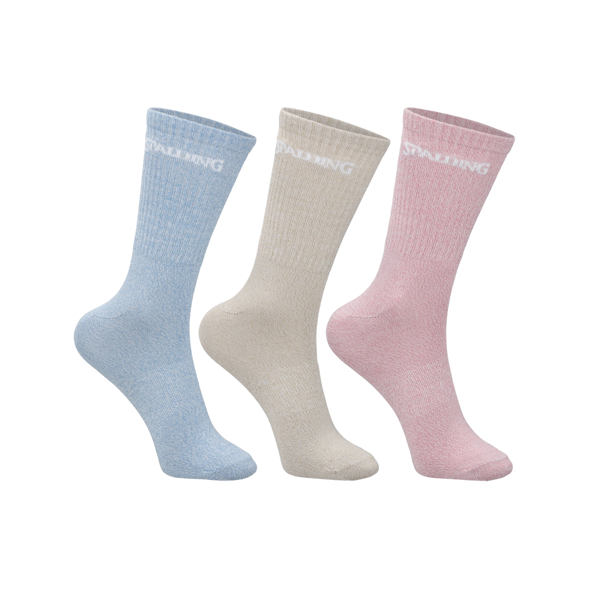 CALCETINES TRIPACK SPALDING MEDIOS MIXED 35-40 RBC