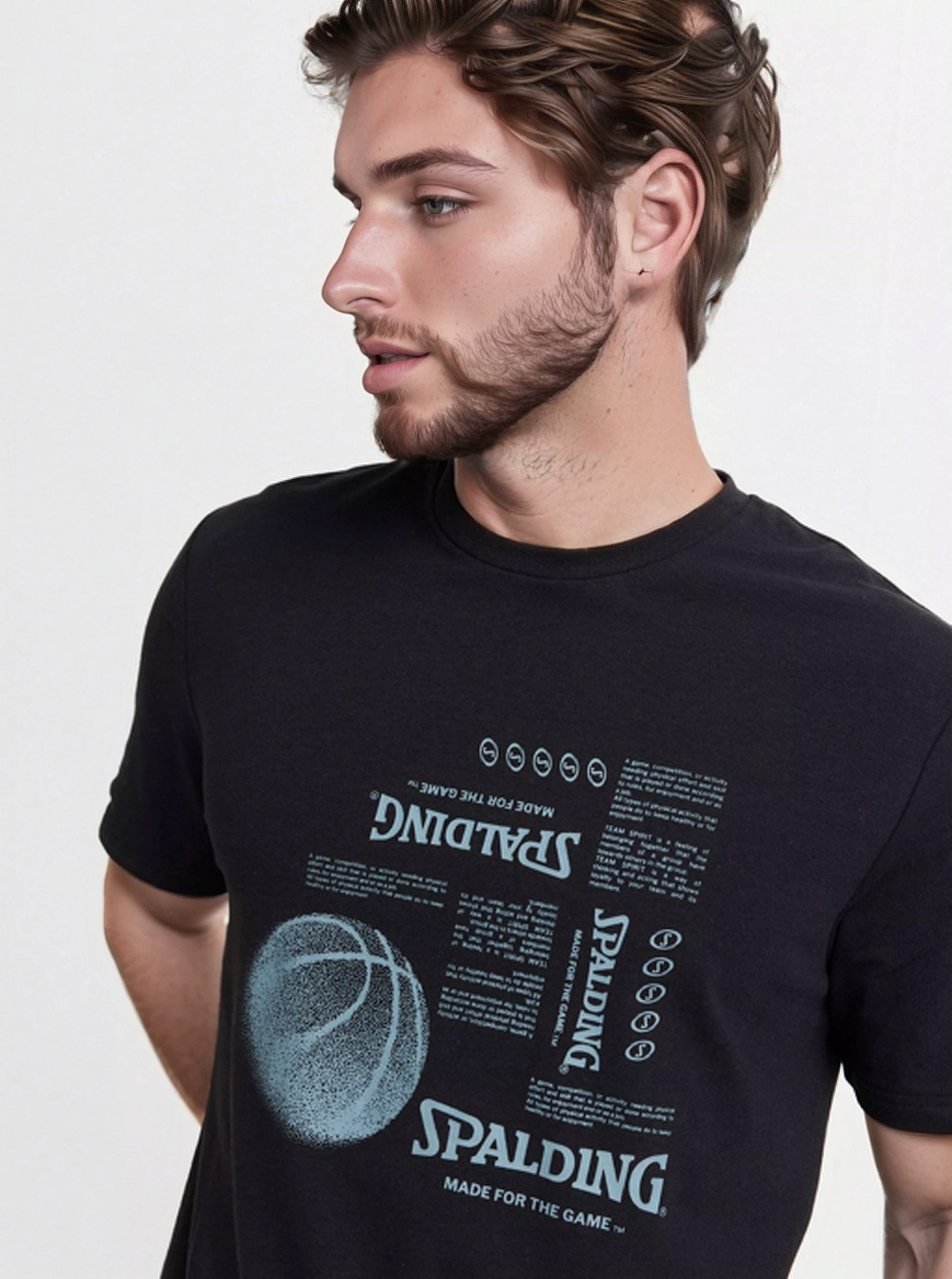 POLERA ESTAMPADA CORTE CURVO