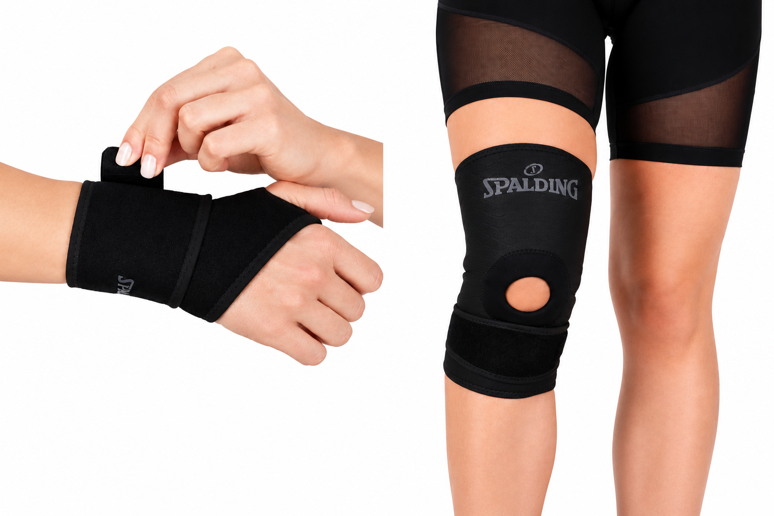 KIT RODILLERA Y MUÑEQUERA SPALDING