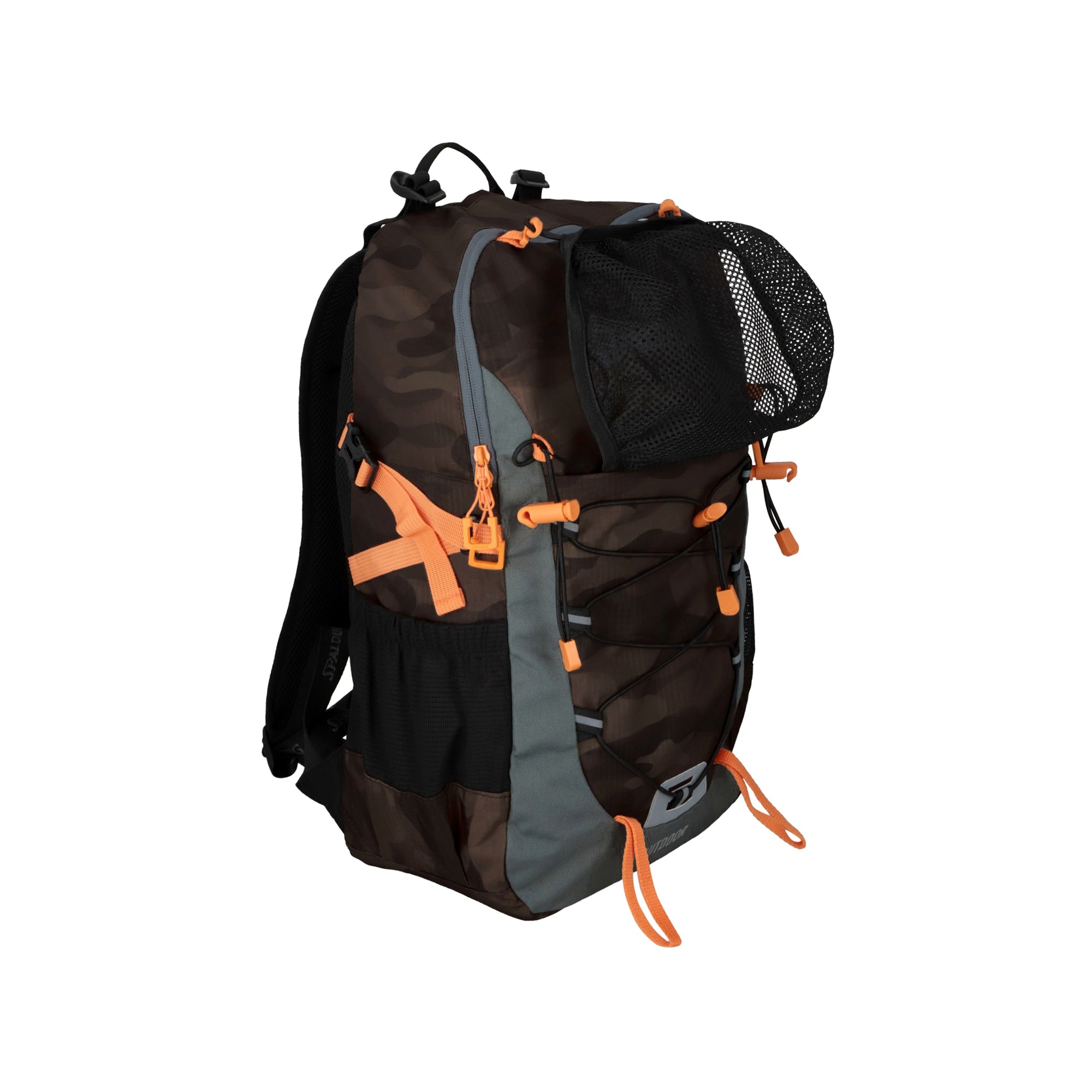 MOCHILA OUTDOOR 3 BOLSILLOS BROWN CAMO