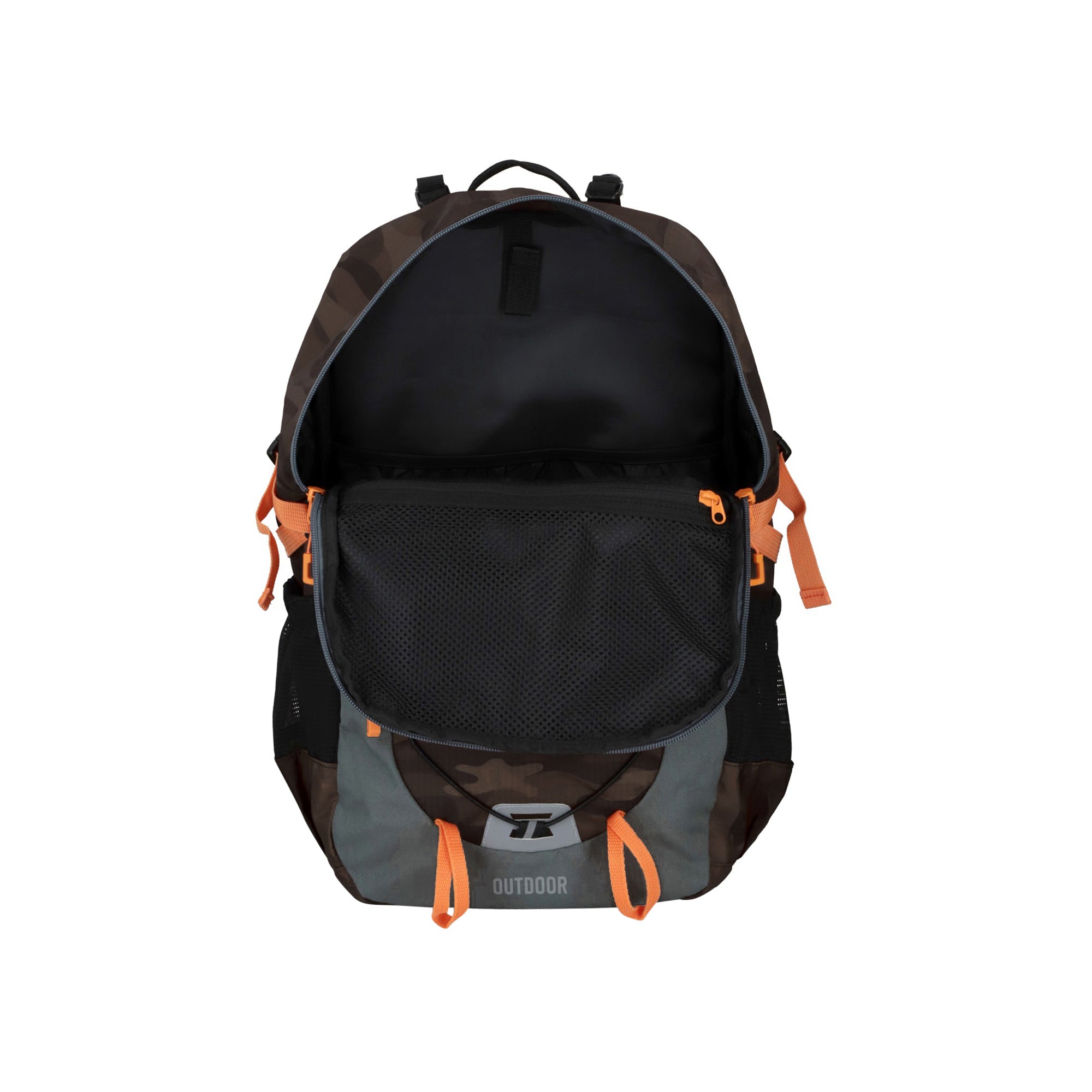 MOCHILA OUTDOOR 3 BOLSILLOS BROWN CAMO