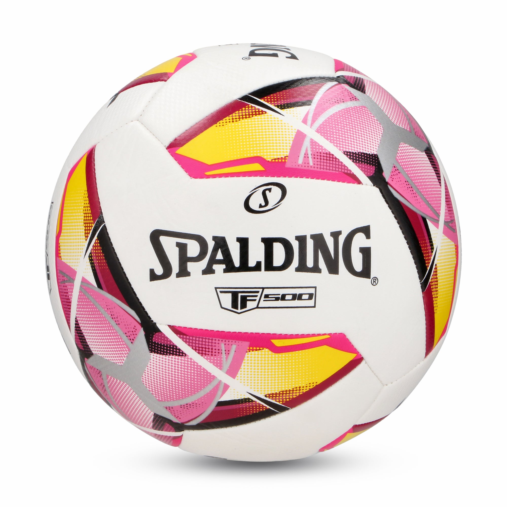 BALON FUTBOL Spalding TF500 BLANCO ROSA SZ5
