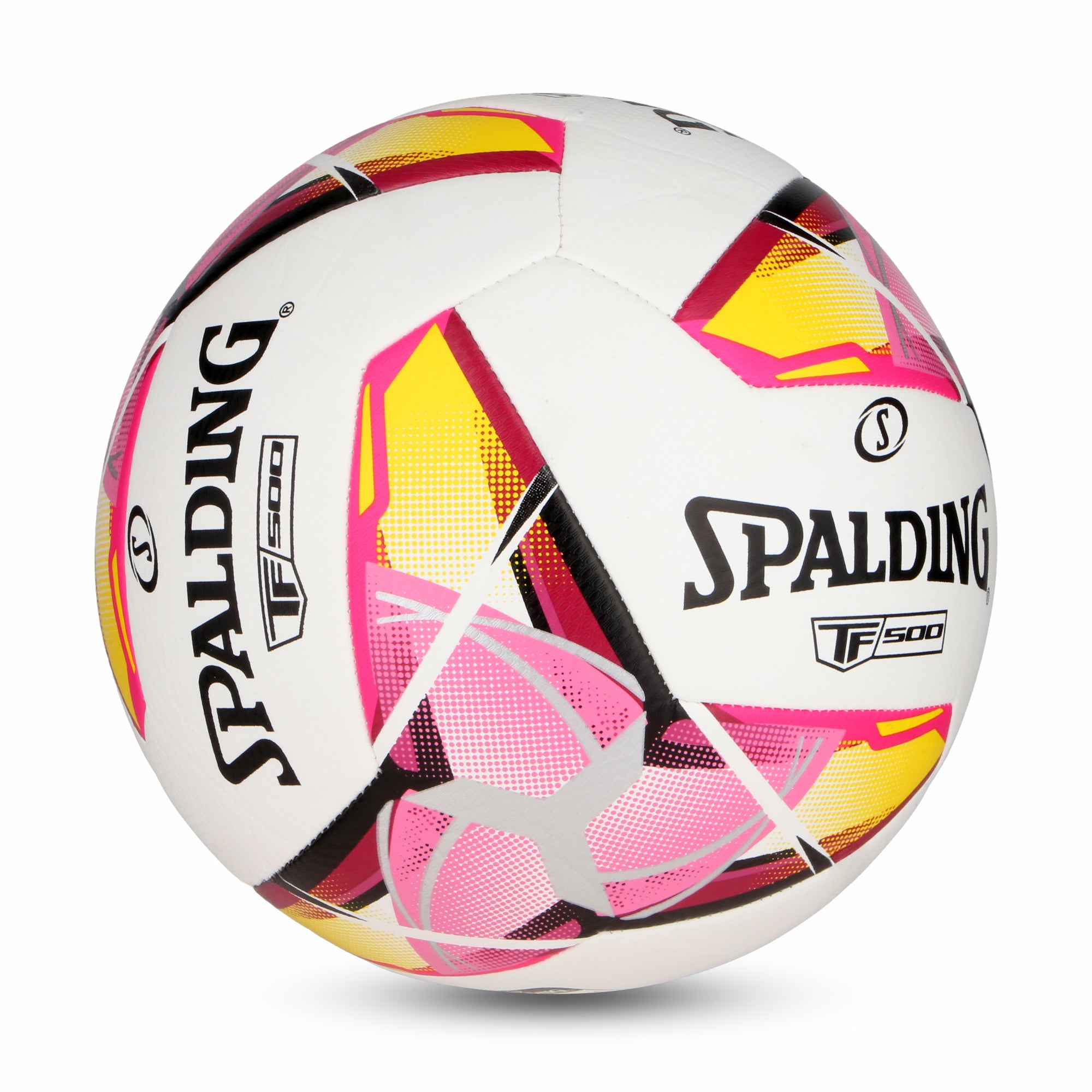 BALON FUTBOL Spalding TF500 BLANCO ROSA SZ5