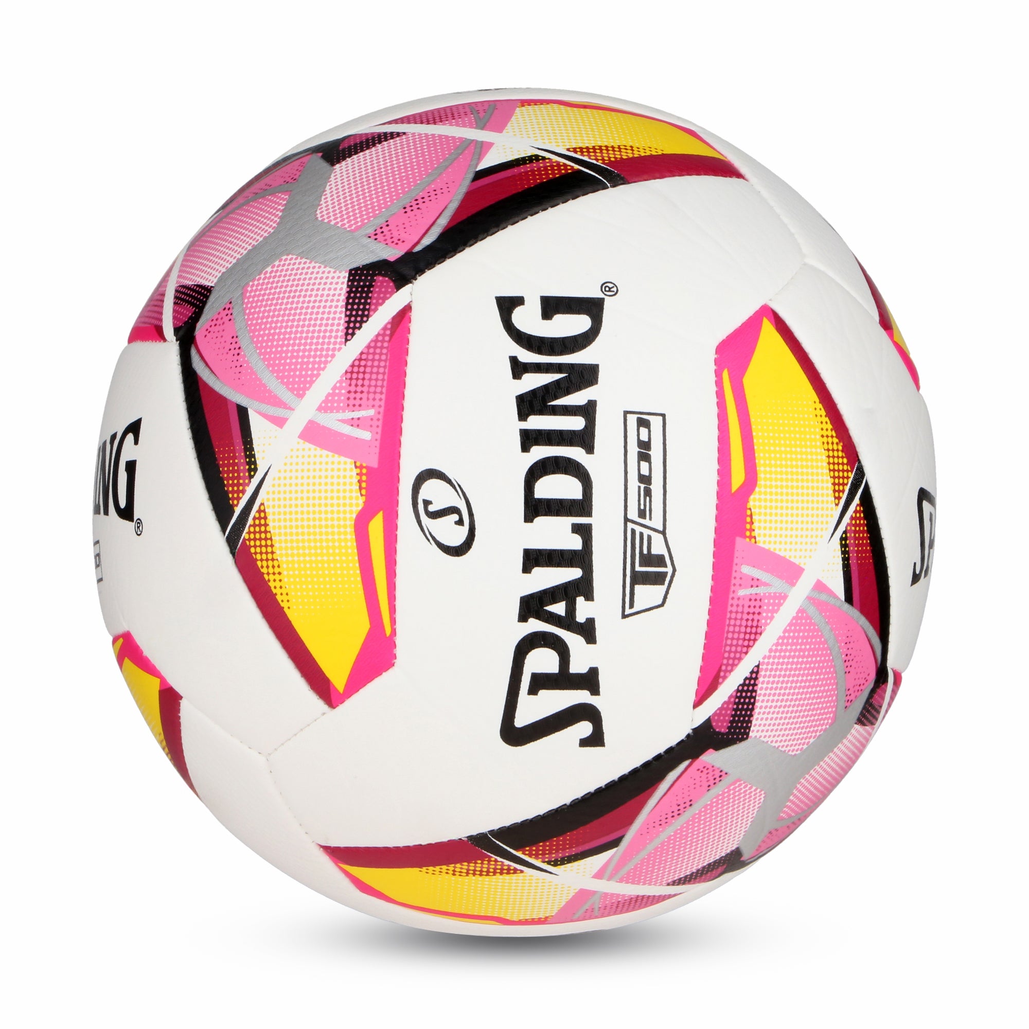 BALON FUTBOL Spalding TF500 BLANCO ROSA SZ5