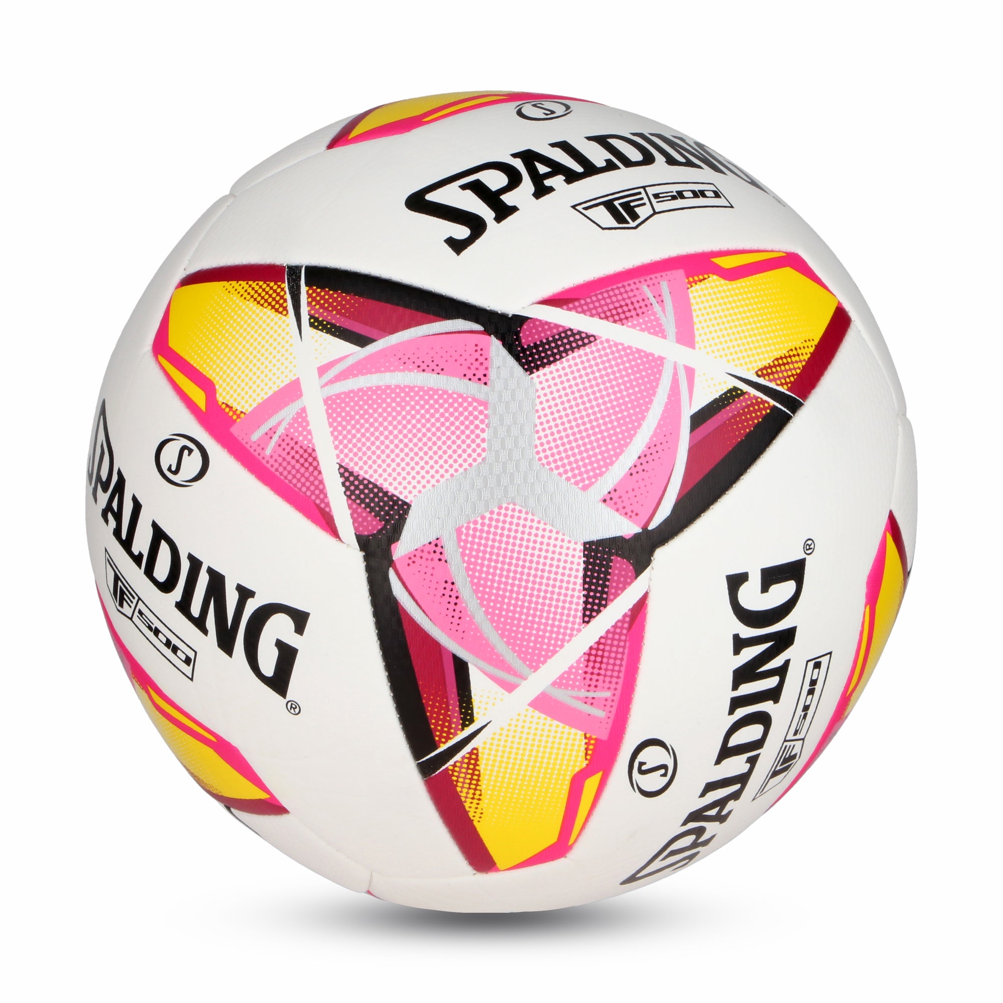 BALON FUTBOL Spalding TF500 BLANCO ROSA SZ5