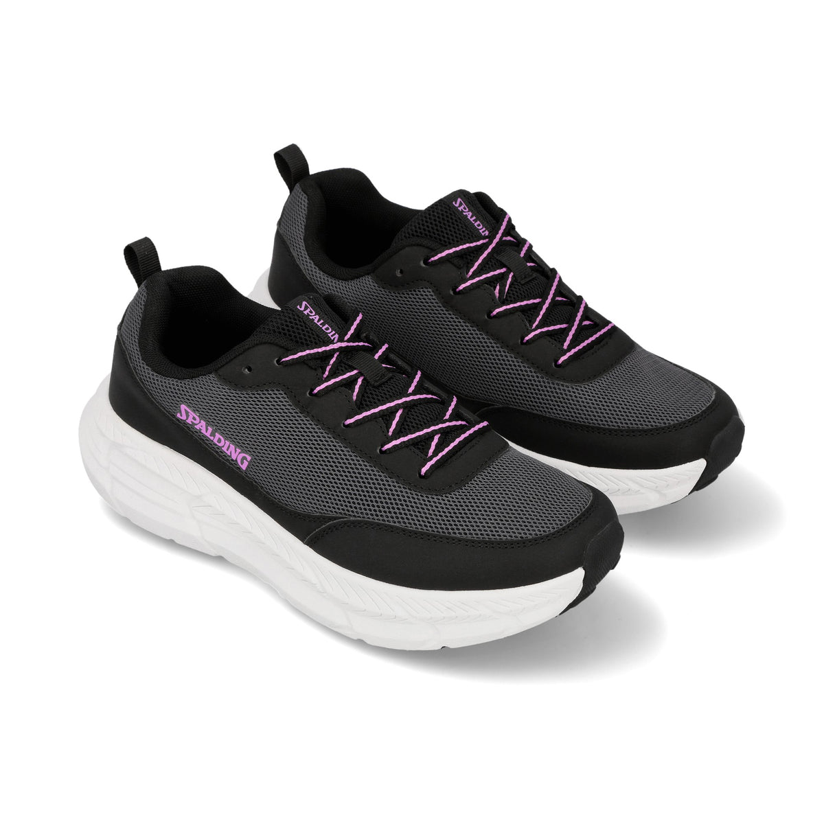 Zapatilla Spalding Jump 2.0 Mujer Negro/Gris Oscuro/Rosa