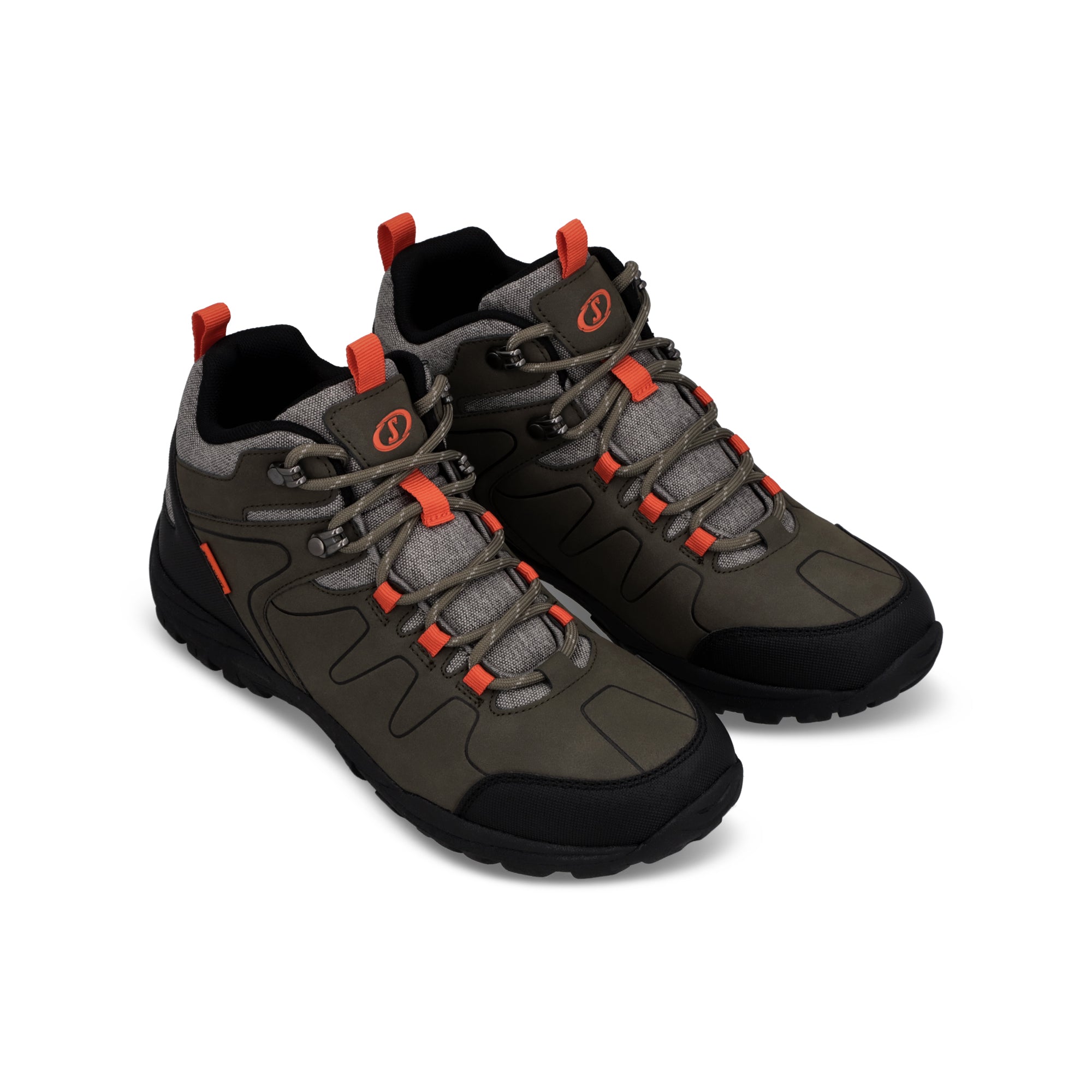 ZAPATOS OUTDOOR - AKON JUNIOR KHAKI-ORANGE