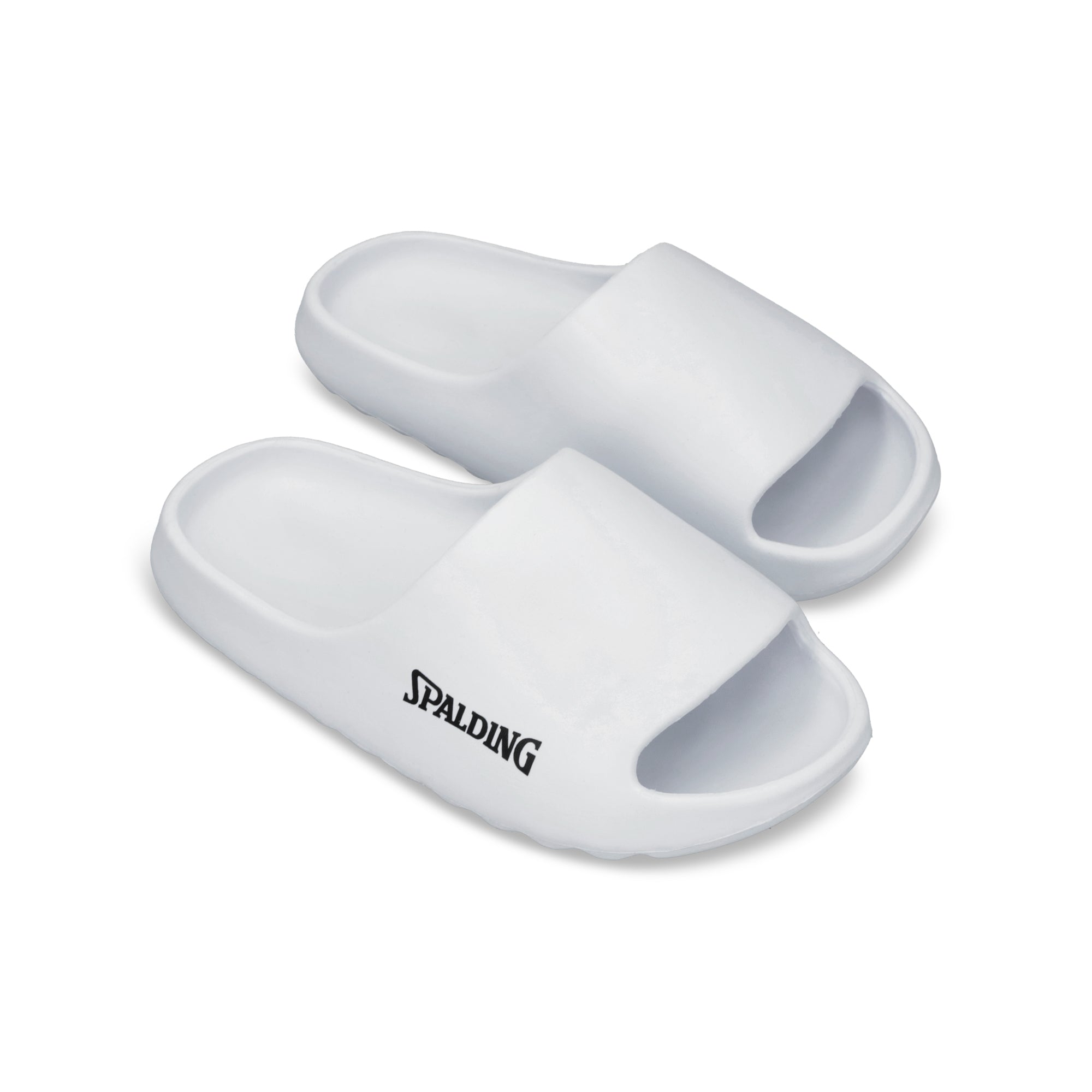 SANDALIAS SLIDE NUBE JUNIOR WHITE BLACK