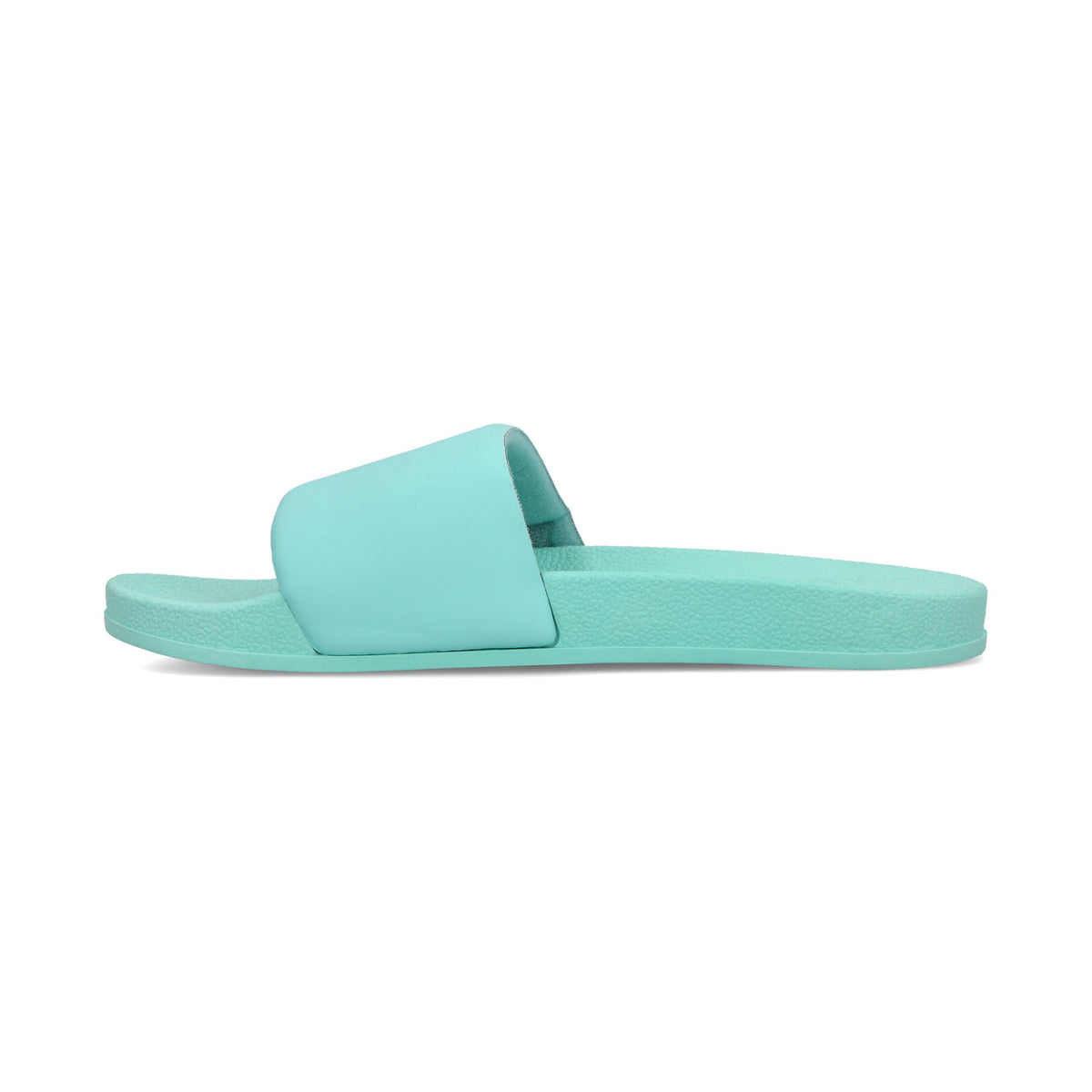Sandalia Spalding Logo Slide Jr. Aqua/Blanco