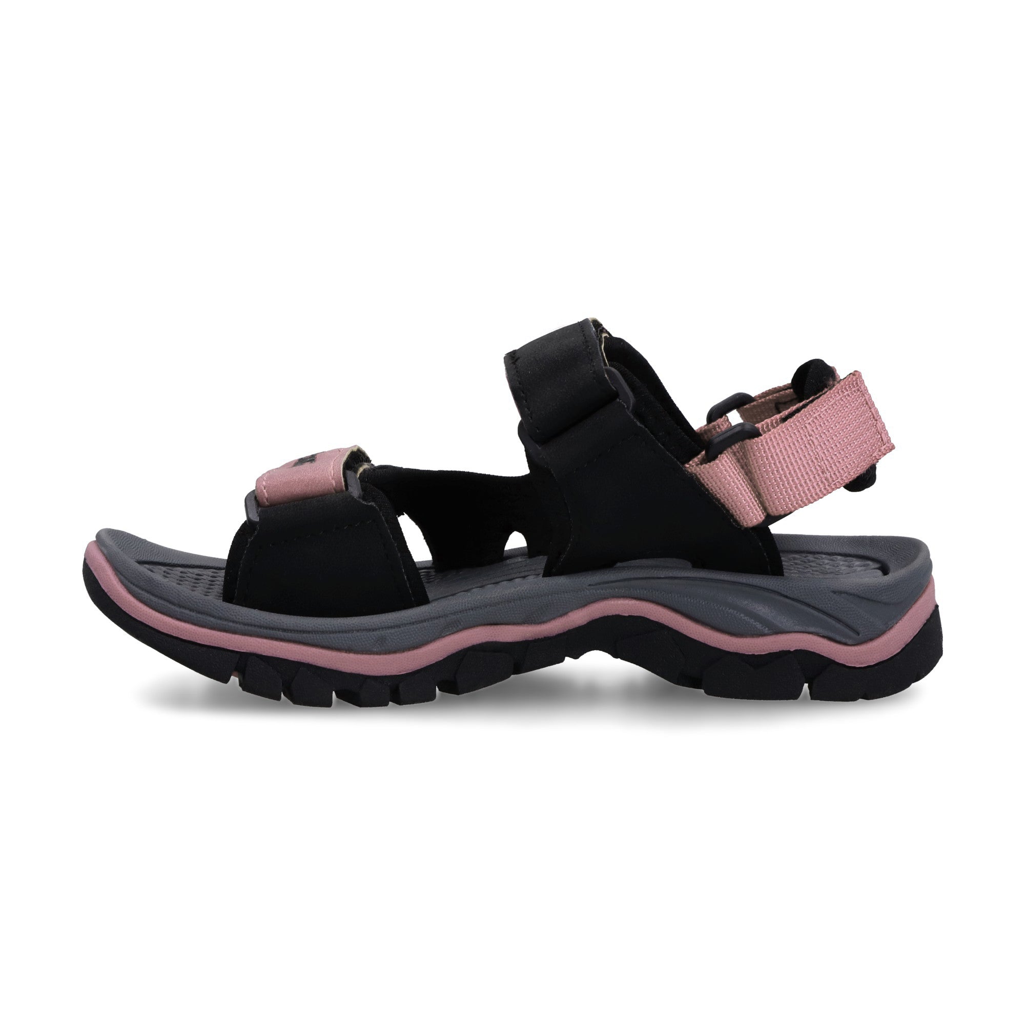 SANDALIA OUTDOOR INFANTIL NEG-ROSA-GRIS.O