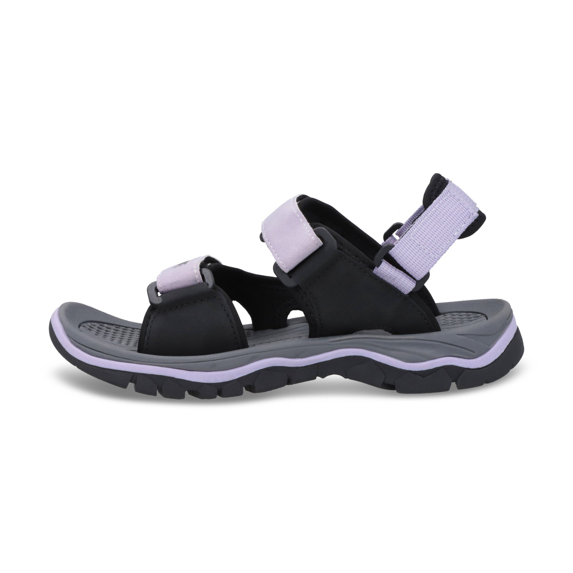 SANDALIA OUTDOOR JUNIOR BLACK GREY LILAC