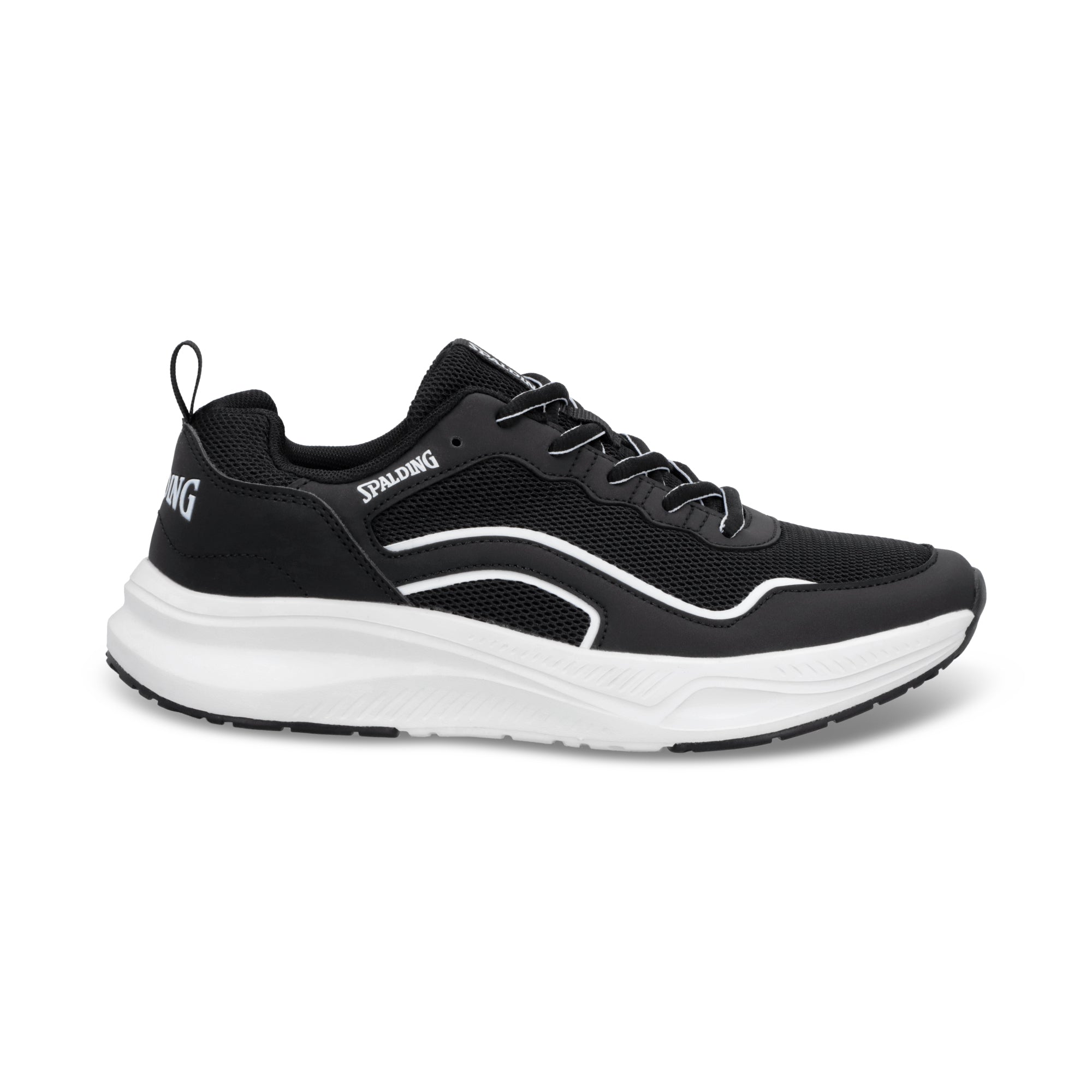 ZAPATILLA TRAIL RUNNING CIRCUIT SPALDING JUNIOR BLACK-WHITE
