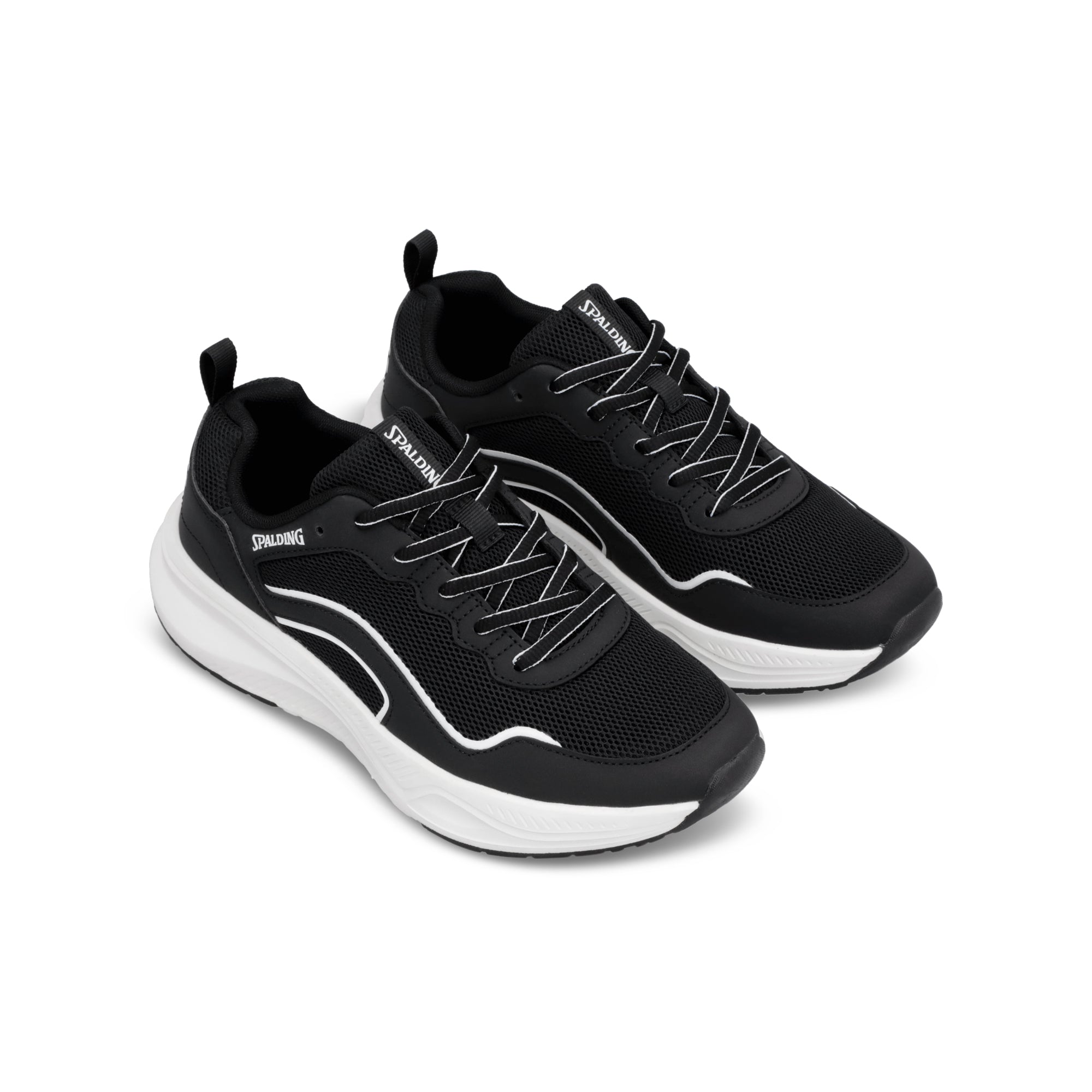 ZAPATILLA TRAIL RUNNING CIRCUIT SPALDING JUNIOR BLACK-WHITE