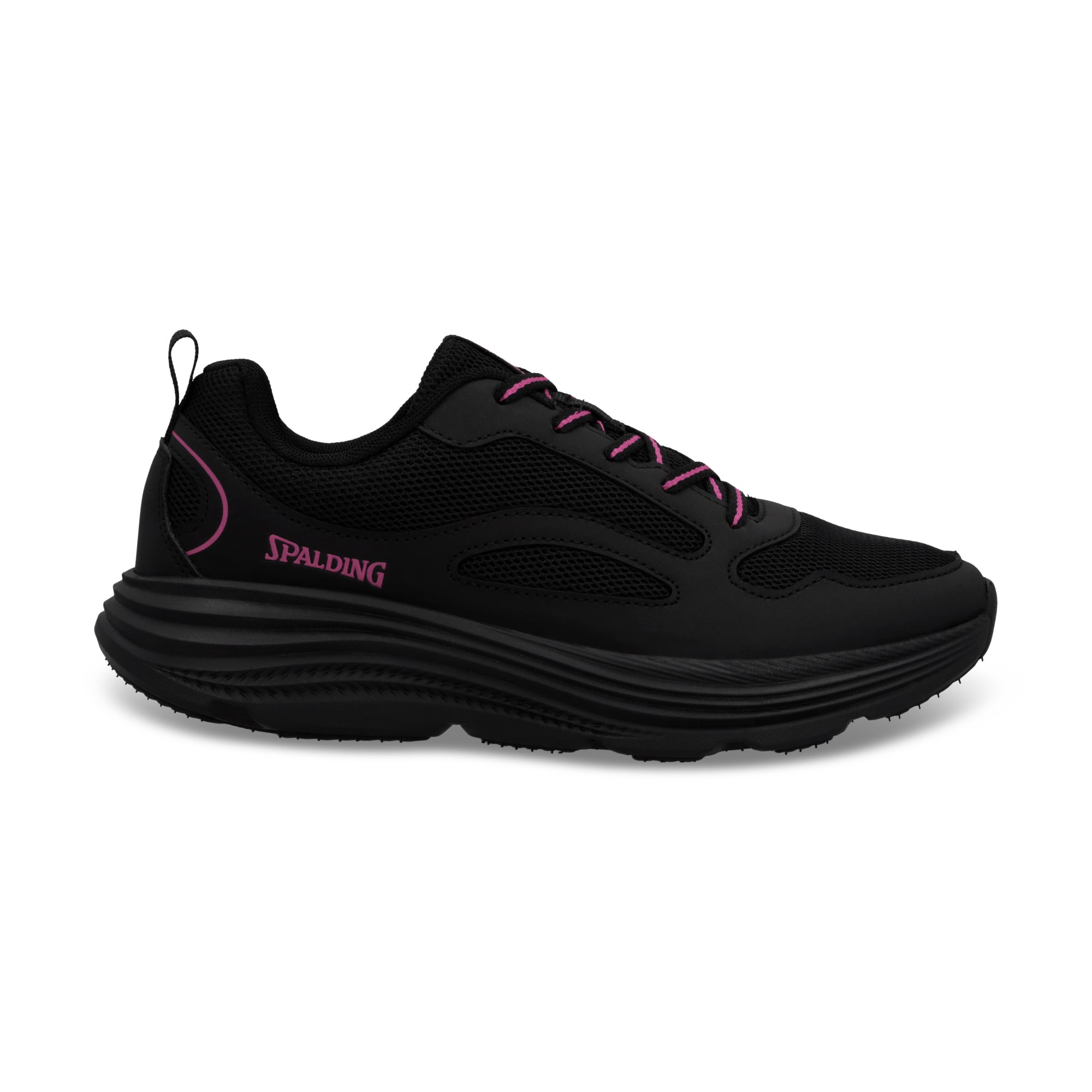 ZAPATILLA TRAIL RUNNING SUPERSET SPALDING JUNIOR NEGRO FUCSIA