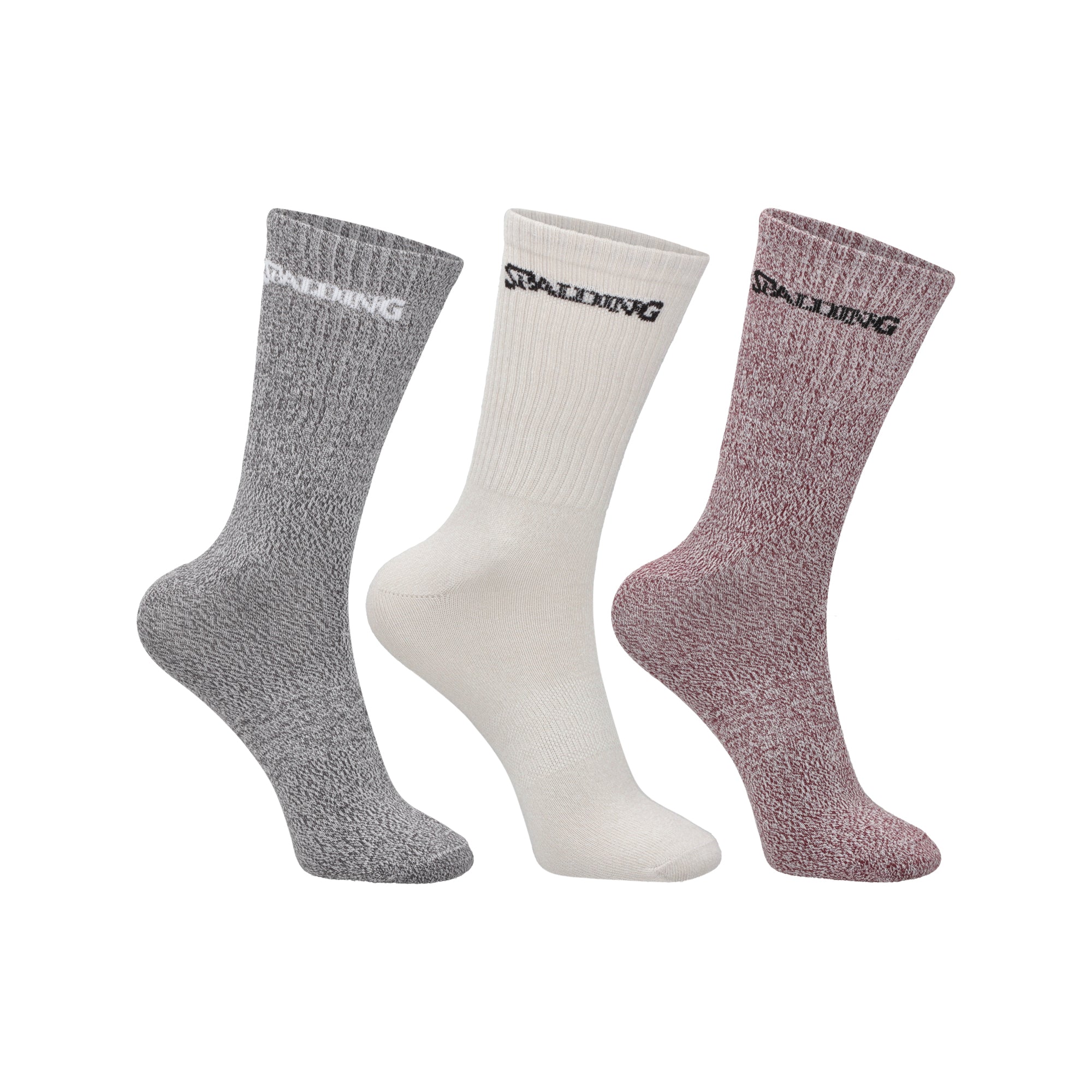 CALCETINES TRIPACK SPALDING MEDIOS MIXED 40-44 BBGA